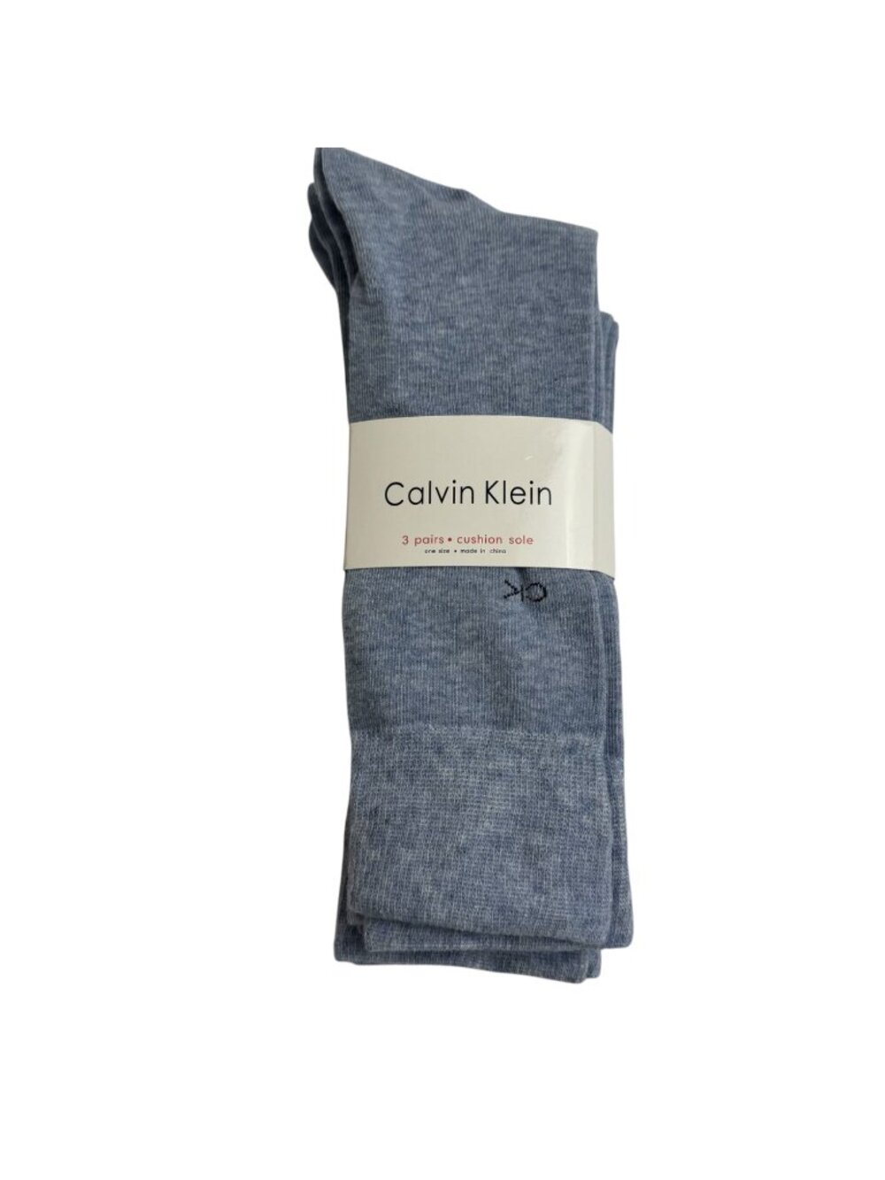 Calvin Klein NEW Dress Socks 3 Pairs Light Blue Combed Cotton Career Business